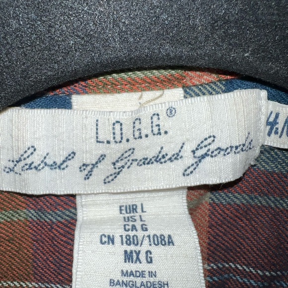 H&M | Mens Fall Long Sleeve Plaid Flannel | Size Large - Picture 3 of 3